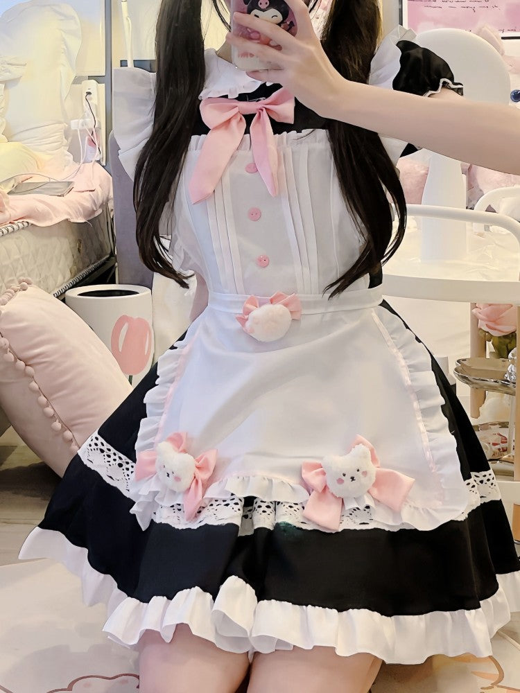 Lilymoonのガーリーリボンメイドコスプレの画像3