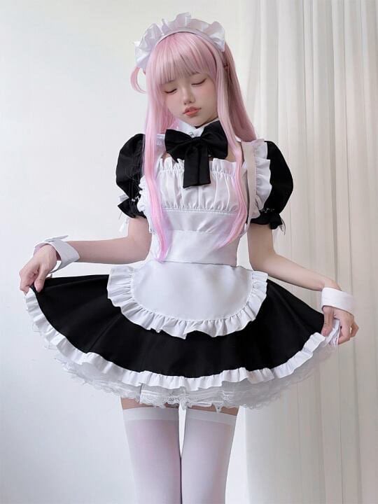 Lilymoonのミニ丈メイドコスプレの画像1