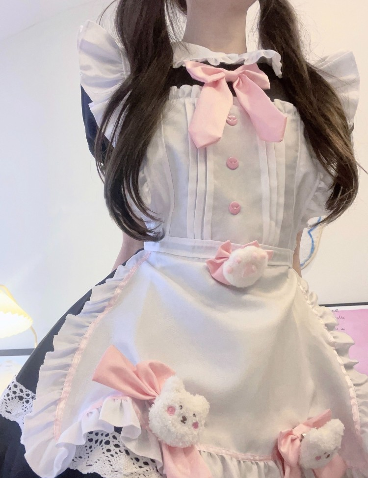 Lilymoonのガーリーリボンメイドコスプレの画像9