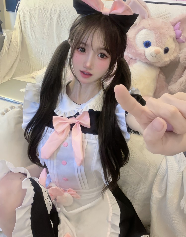 Lilymoonのガーリーリボンメイドコスプレの画像8