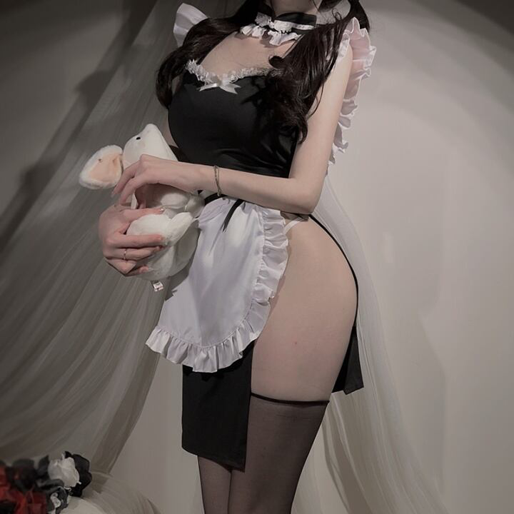 Lilymoonのフリルチャイナメイドコスプレの画像4