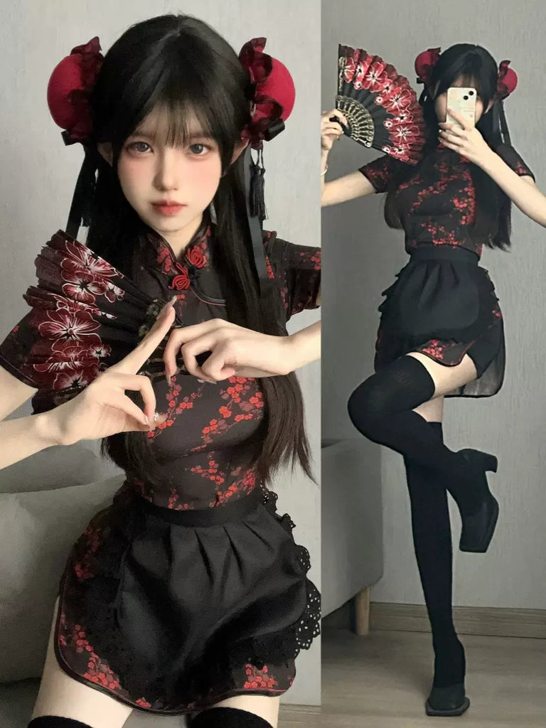 Lilymoonのレトロチャイナメイドコスプレの画像6