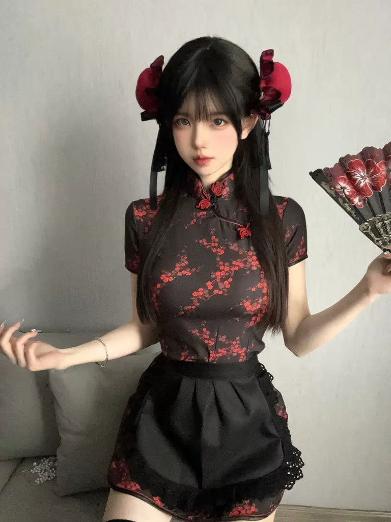 Lilymoonのレトロチャイナメイドコスプレの画像5