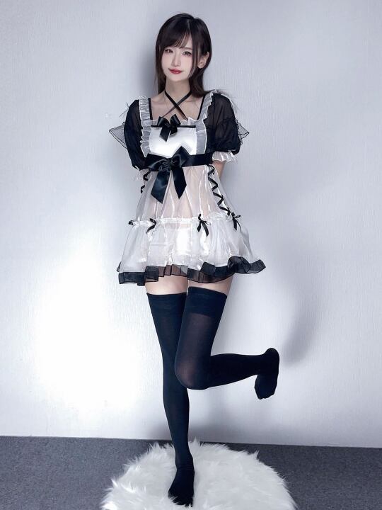 Lilymoonのシフォンメイドコスプレの画像5