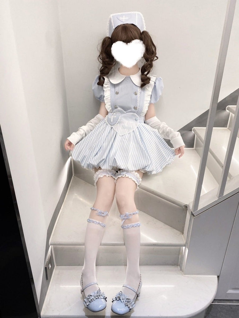 Lilymoonの最短即日発送ガーリーナースロリータミニワンピースの画像5