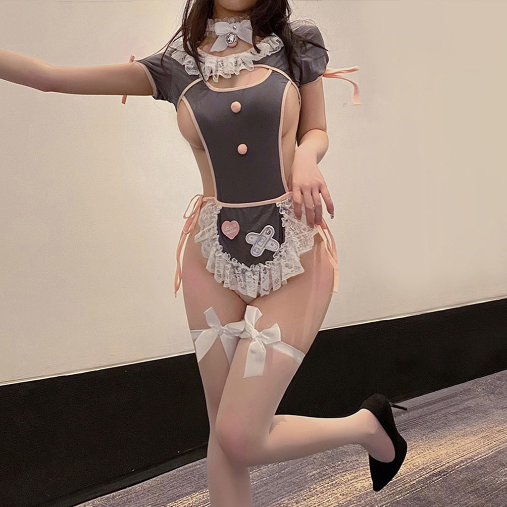 Lilymoonのレースセクシーメイドコスプレの画像4