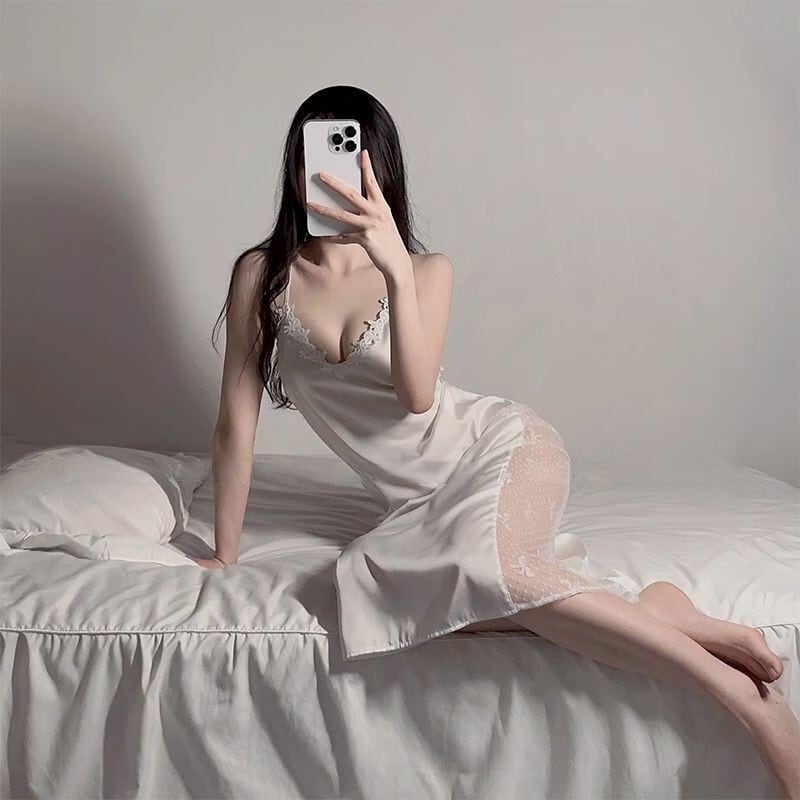 Lilymoonのチュールサテンランジェリーの画像4